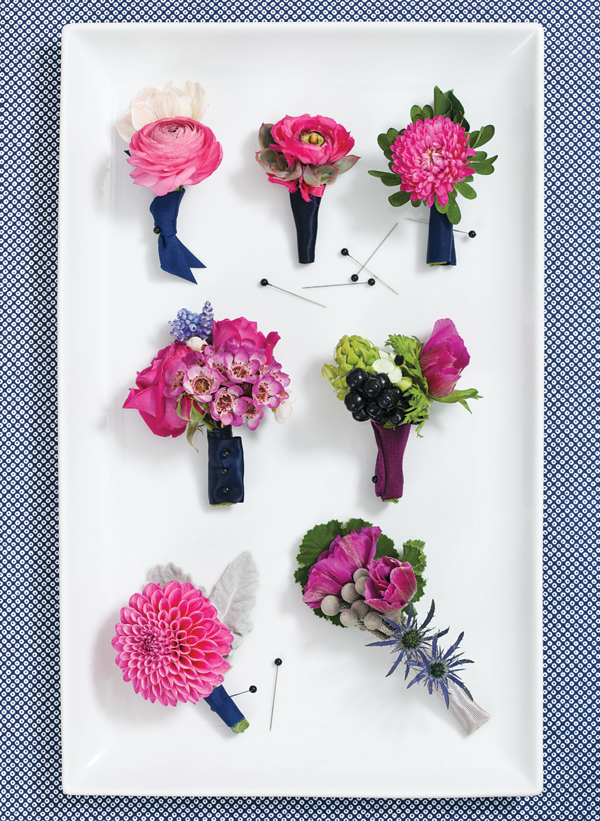 navy and hot pink wedding theme ideas