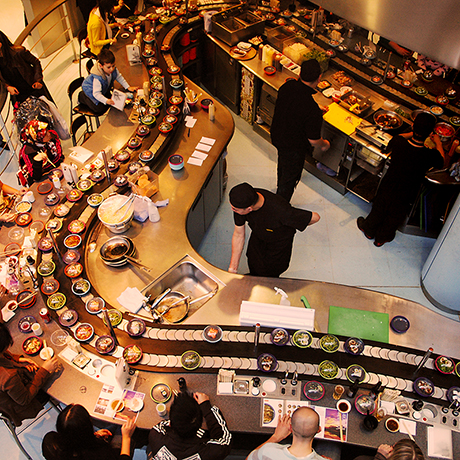 Conveyor belt on sale restaurant