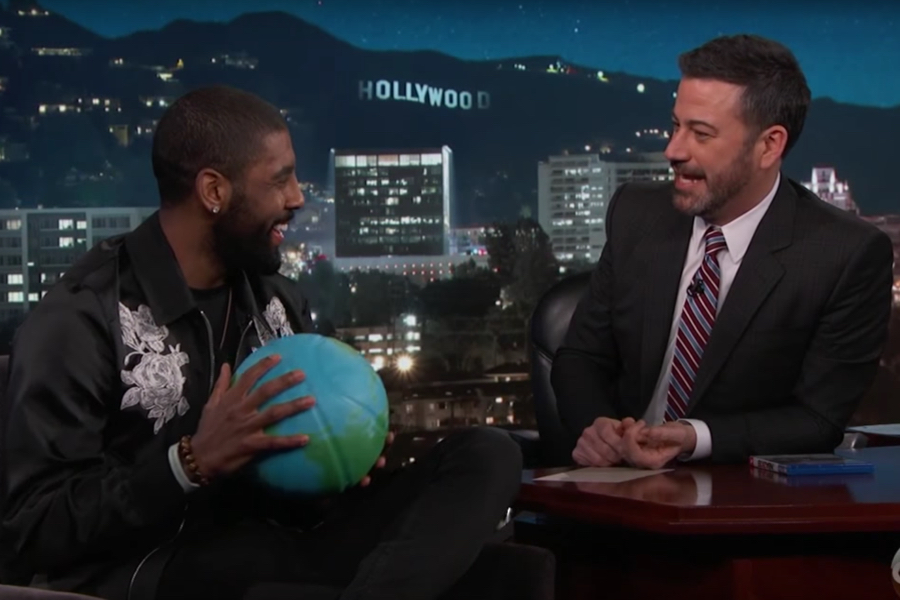 kyrie irving thinks the world is flat