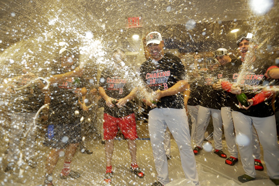 Red Sox party on in sweet postseason